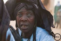 Une femme chante au festival de l'Aïr, Iférouane, 2019.